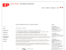 Tablet Screenshot of epelektroprojekt.de